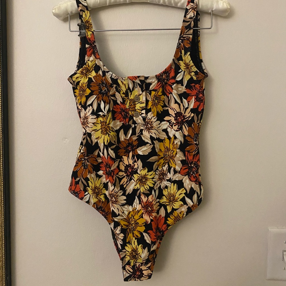 NWT Billabong Floral One-Piece Swimsuit